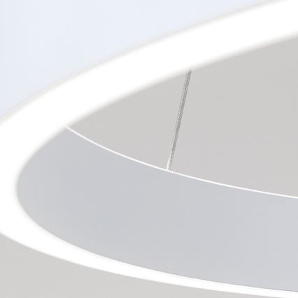 Lustre LED regulável em cabo KOLK LED/60W/230V 2700/3000/4000K Ø 60 cm branco