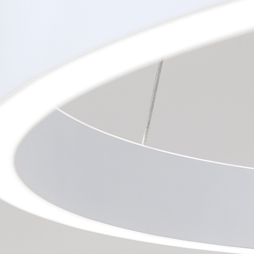 Lustre LED regulável em cabo KOLK LED/60W/230V 2700/3000/4000K Ø 60 cm branco