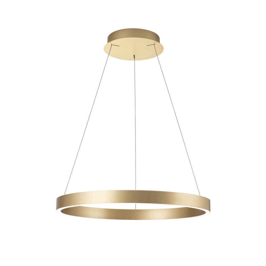 Lustre LED regulável em cabo KOLK LED/60W/230V 2700/3000/4000K Ø 60 cm dourado