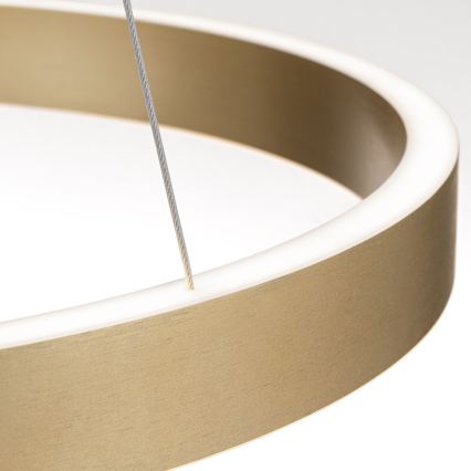 Lustre LED regulável em cabo KOLK LED/60W/230V 2700/3000/4000K Ø 60 cm dourado