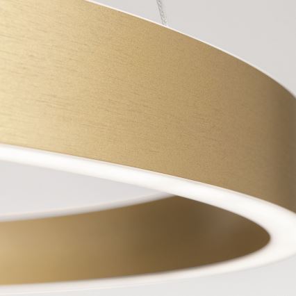 Lustre LED regulável em cabo KOLK LED/60W/230V 2700/3000/4000K Ø 60 cm dourado