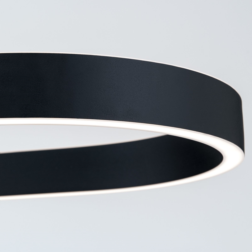 Lustre LED suspenso por cabo CARRARA LED/80W/230V 2700/3000/4000K preto