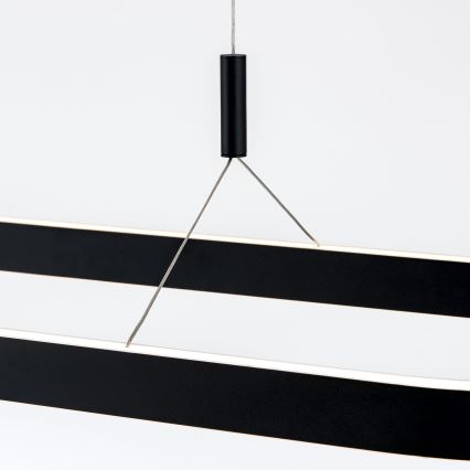 Lustre LED suspenso por cabo CARRARA LED/80W/230V 2700/3000/4000K preto