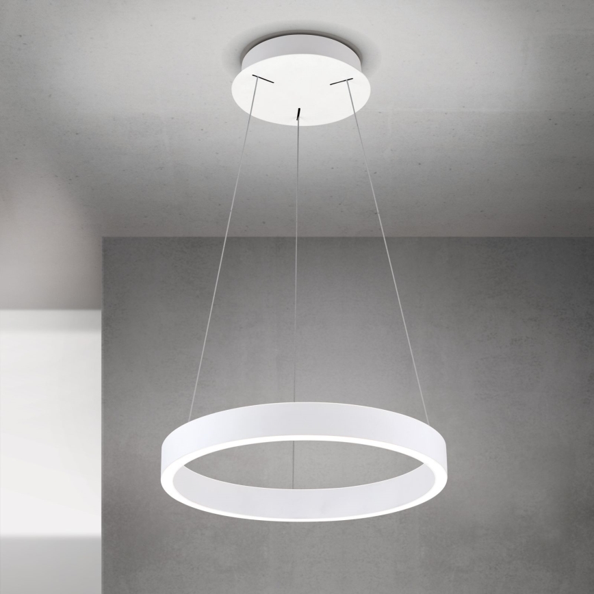 Lustre pendente LED dimerizável em cabo KOLK LED/40W/230V 2700/3000/4000K Ø 40 cm branco
