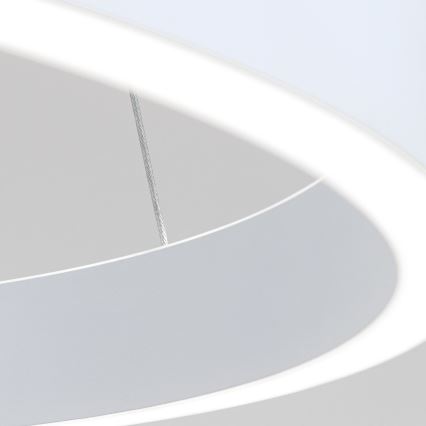 Lustre pendente LED dimerizável em cabo KOLK LED/40W/230V 2700/3000/4000K Ø 40 cm branco
