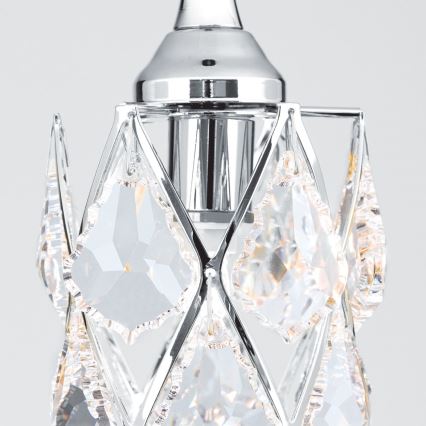 Lustre RITA suspenso em cabo, 1xG9/40W/230V, cromado brilhante