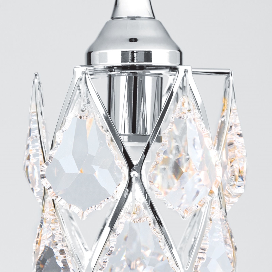 Lustre RITA suspenso em cabo, 1xG9/40W/230V, cromado brilhante