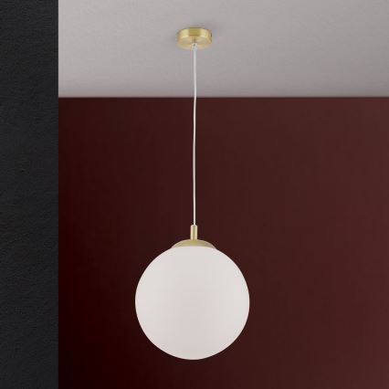 Lustre com cabo MADIS 1xE27/60W/230V dourado