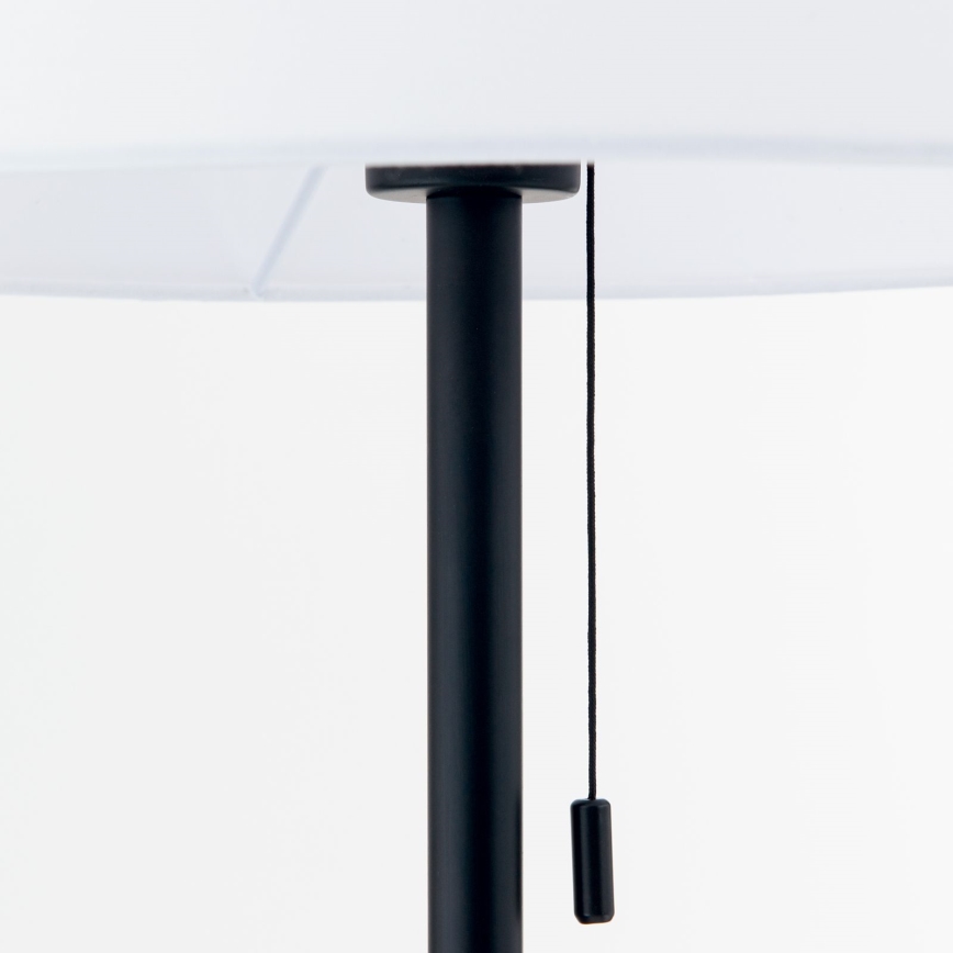 Candeeiro de chão LUDWIG 1xE27/40W/230V branco/preto