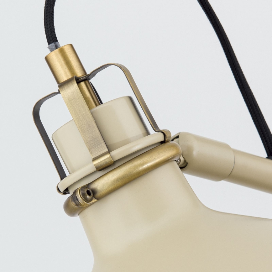 Candeeiro de chão SCHILLER 1xE27/40W/230V creme/bronze