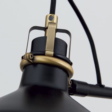 Candeeiro de chão SCHILLER 1xE27/40W/230V preto/bronze