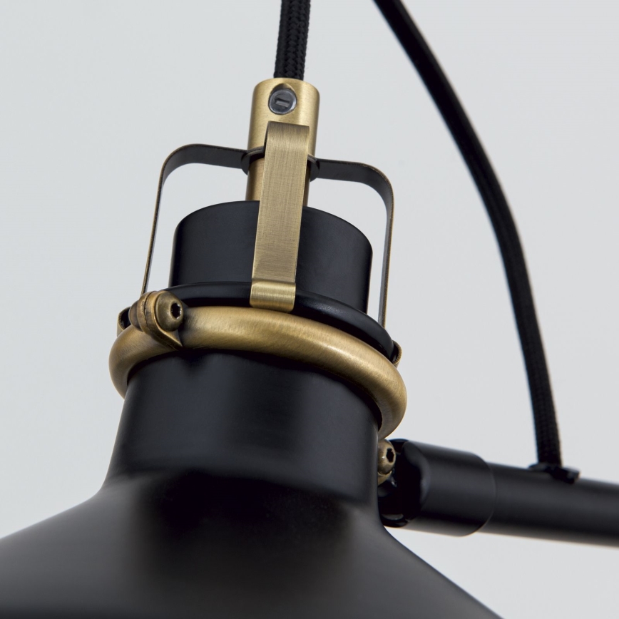 Candeeiro de chão SCHILLER 1xE27/40W/230V preto/bronze