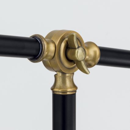 Candeeiro de chão SCHILLER 1xE27/40W/230V preto/bronze