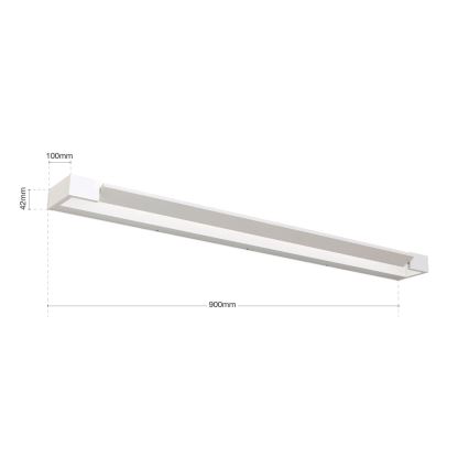 Iluminação de espelho para casa de banho LED MARILYN LED/24W/230V 90 cm IP44 branco