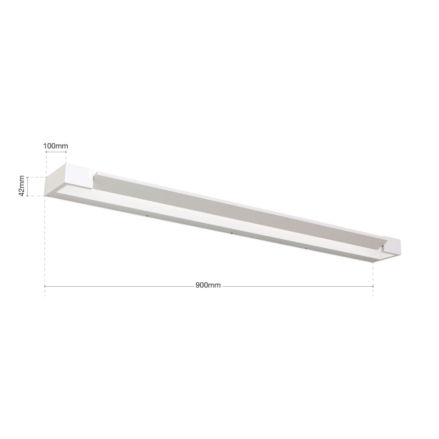 Iluminação de espelho para casa de banho LED MARILYN LED/24W/230V 90 cm IP44 branco