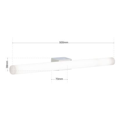 Iluminação de parede LED VISAGIST 1xS14d/8W/230V branco