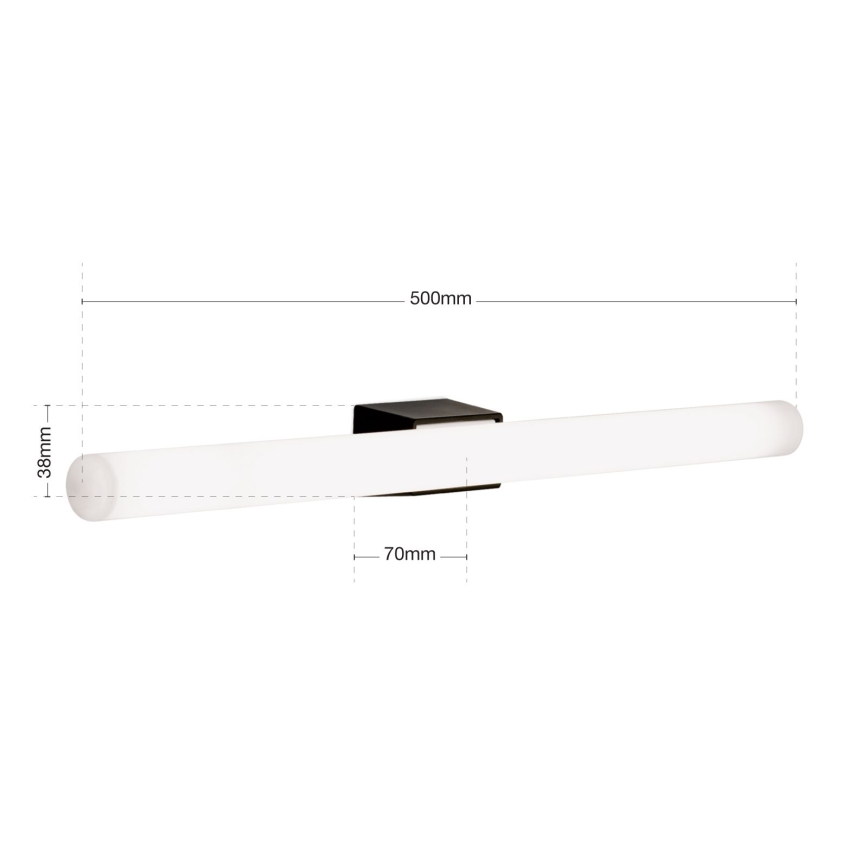 Iluminação de parede LED VISAGIST 1xS14d/8W/230V preto