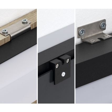 Iluminação de espelho para casa de banho LED HORIZON LED/12W/230V 3000/4000K 60 cm IP44 preto