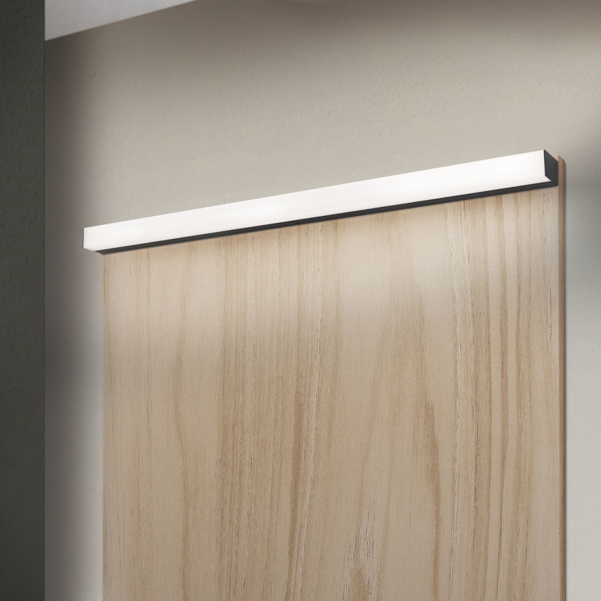 Iluminação de espelho para casa de banho LED HORIZON LED/18W/230V 3000/4000K 90 cm IP44 preto