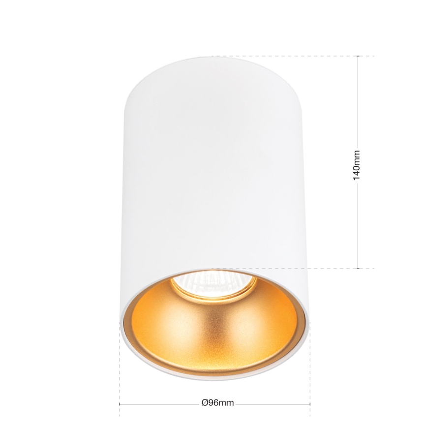 Spot STARLIGHT 1xGU10/50W/230V branco/dourado