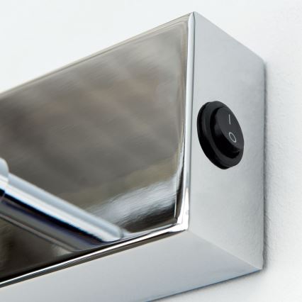 Iluminação de ilustração LED PUBLIO LED/10W/230V 50 cm cromado brilhante