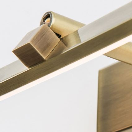 Iluminação de ilustração LED PUBLIO LED/10W/230V 50 cm dourado/pátina