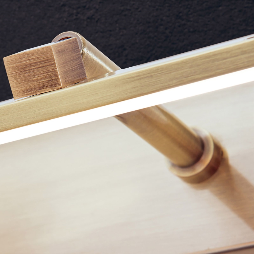 Iluminação de ilustração LED PUBLIO LED/15W/230V 75 cm dourado/pátina