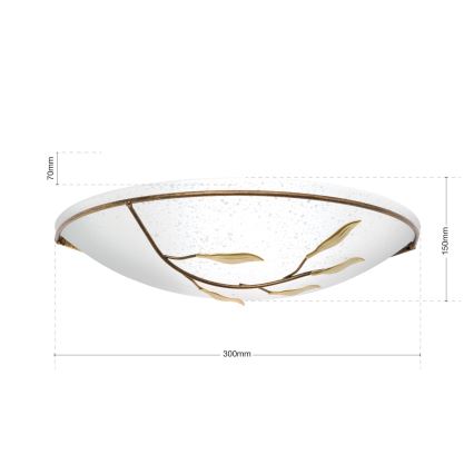 Orion WA 2-943/1 - Iluminação de parede LUCA 1xE27/60W/230V bronze/pátina