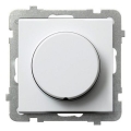 Ospel - Dimmer rotativo sem moldura SONATA, branco