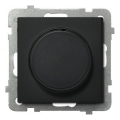 Ospel - Dimmer rotativo sem moldura SONATA preto