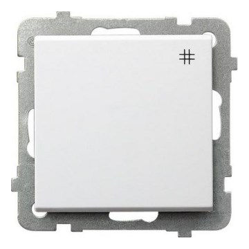 Ospel - Interruptor intermédio sem moldura n.º 7 SONATA branco