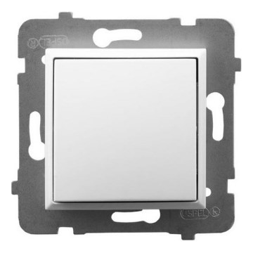 Ospel - Interruptor unipolar sem moldura n.º 1/0 ARIA branco