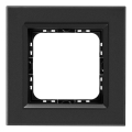 Ospel - Moldura de vidro simples SONATA preto fosco