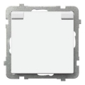 Ospel - Tomada de exterior doméstica sem moldura Schuko 230V SONATA IP44 branca