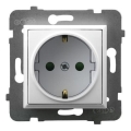 Ospel - Tomada doméstica sem moldura Schuko 230V ARIA branca