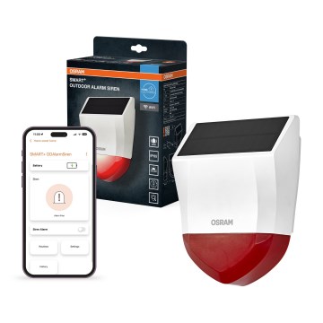 Osram - Alarme solar para exterior SMART+ 5V IP65 Wi-Fi