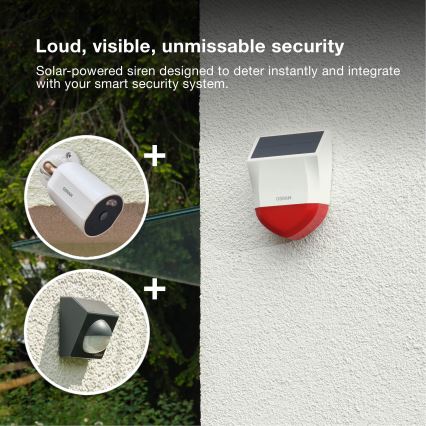 Osram - Alarme solar para exterior SMART+ 5V IP65 Wi-Fi