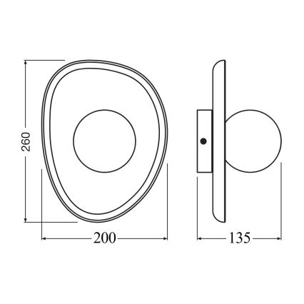 Osram - Aplique de parede ACACIA NEST 1xG9/5W/230V acácia
