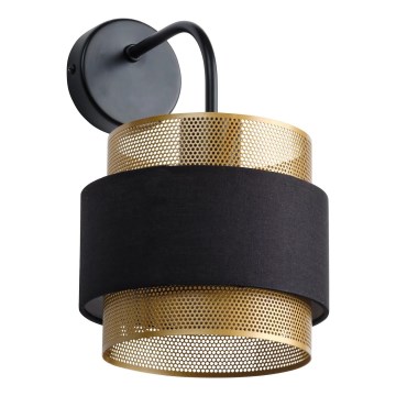 Osram - Aplique de parede DECOR HORNET 1xE27/10W/230V preto/dourado