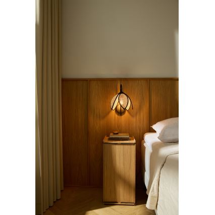 Osram - Aplique de parede DECOR RATTAN 1xE27/15W/230V bege/preto