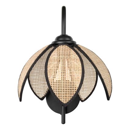 Osram - Aplique de parede DECOR RATTAN 1xE27/15W/230V bege/preto