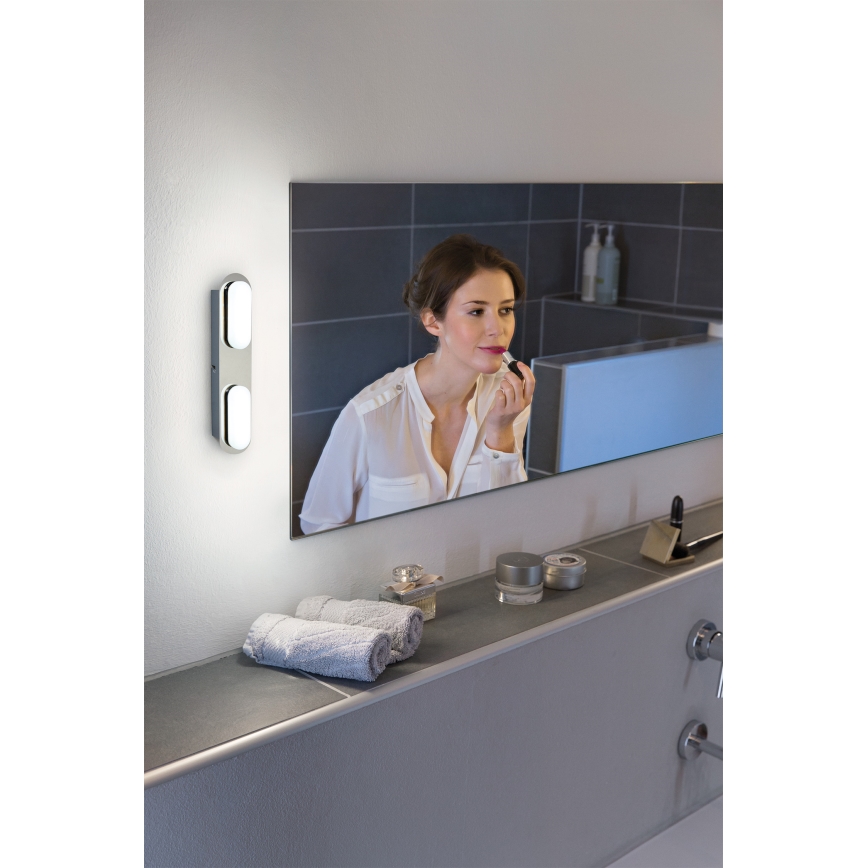 Osram - LED Aplique de parede para casa de banho regulável SMART+ DUPLO LED/15W/230V 3000-6500K IP44 Wi-Fi