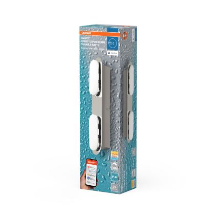 Osram - LED Aplique de parede para casa de banho regulável SMART+ DUPLO LED/15W/230V 3000-6500K IP44 Wi-Fi