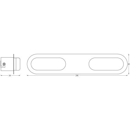 Osram - LED Aplique de parede para casa de banho regulável SMART+ DUPLO LED/15W/230V 3000-6500K IP44 Wi-Fi