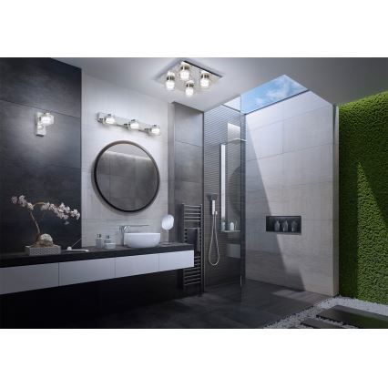 Osram - Aplique de parede LED para casa de banho ORBIS FLAME 3xLED/5,5W/230V 3000/4000K IP44 cromo brilhante