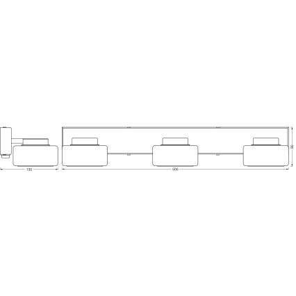 Osram - Aplique de parede LED para casa de banho ORBIS FLAME 3xLED/5,5W/230V 3000/4000K IP44 cromo brilhante