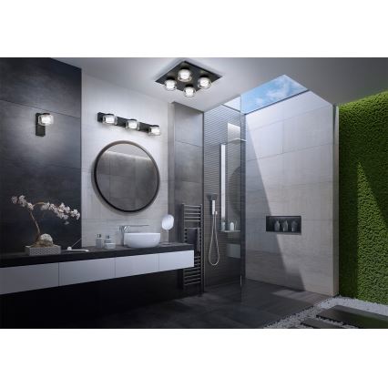 Osram - LED Aplique de parede para casa de banho ORBIS FLAME 3xLED/5,5W/230V 3000/4000K IP44 preto