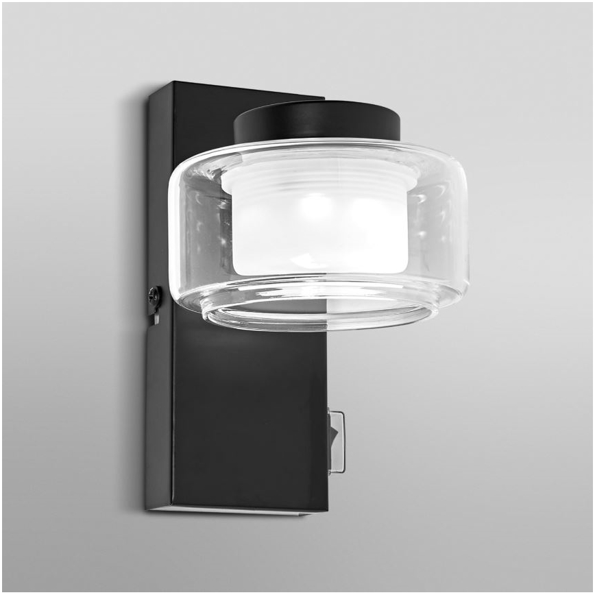 Osram - Aplique de parede para casa de banho LED ORBIS FLAME LED/5,5W/230V 3000/4000K IP44 preto