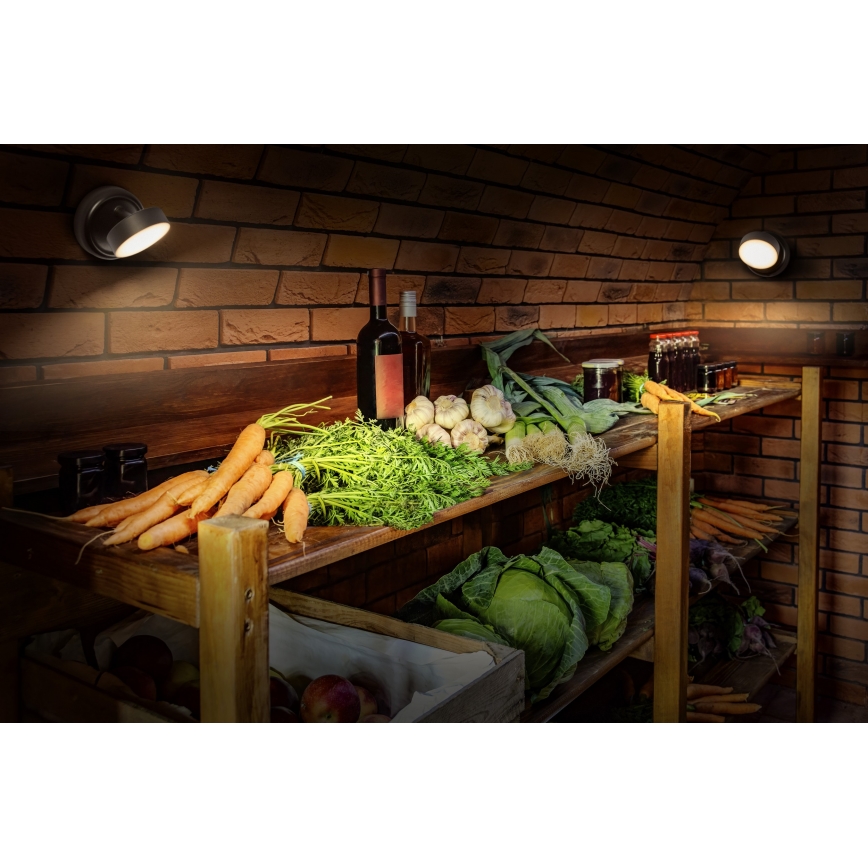 Osram - LED regulável recarregável tátil aplique de parede NIGHTLUX LED/1,8W/5V preto