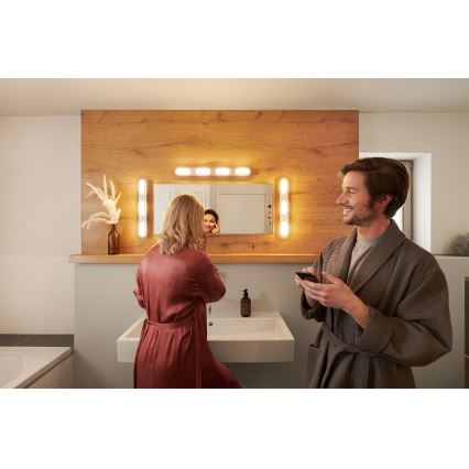 Osram - Aplique de parede para casa de banho LED dimerizável SMART+ DUPLO LED/24W/230V 3000-6500K IP44 Wi-Fi